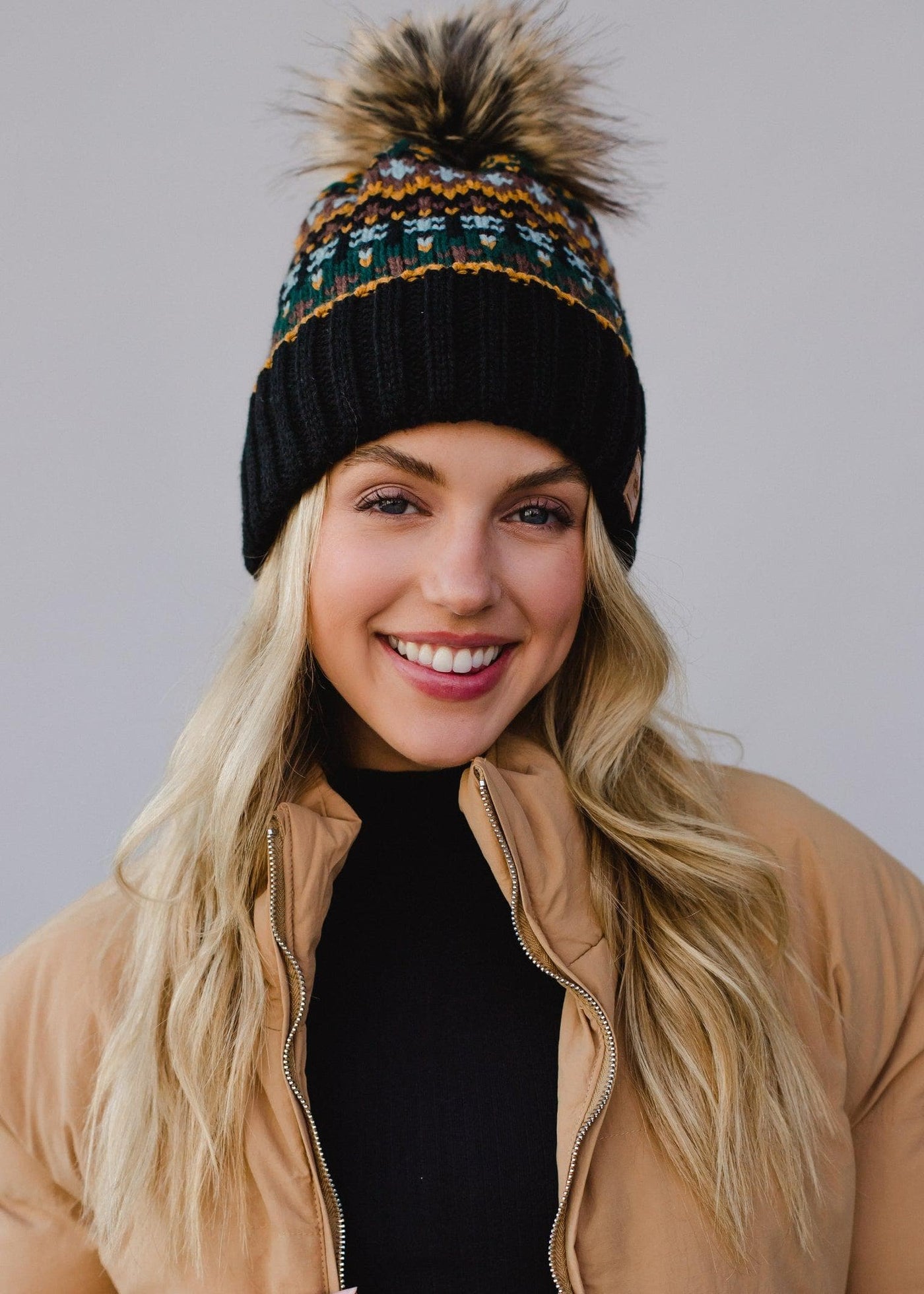 Alpine Mosaic Essence Winter Hat Knit Beanie Scout and Poppy Fashion Boutique