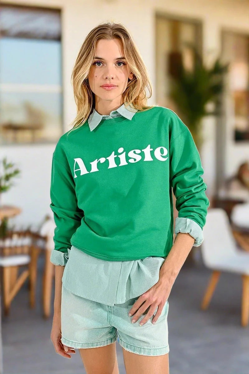 Artiste" Sweatshirt Sweater Scout and Poppy Fashion Boutique