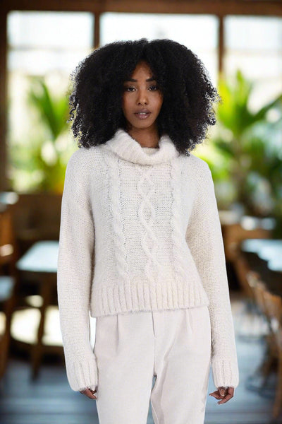 Cozy Haven Cable Knit Turtleneck Sweater Scout and Poppy Fashion Boutique