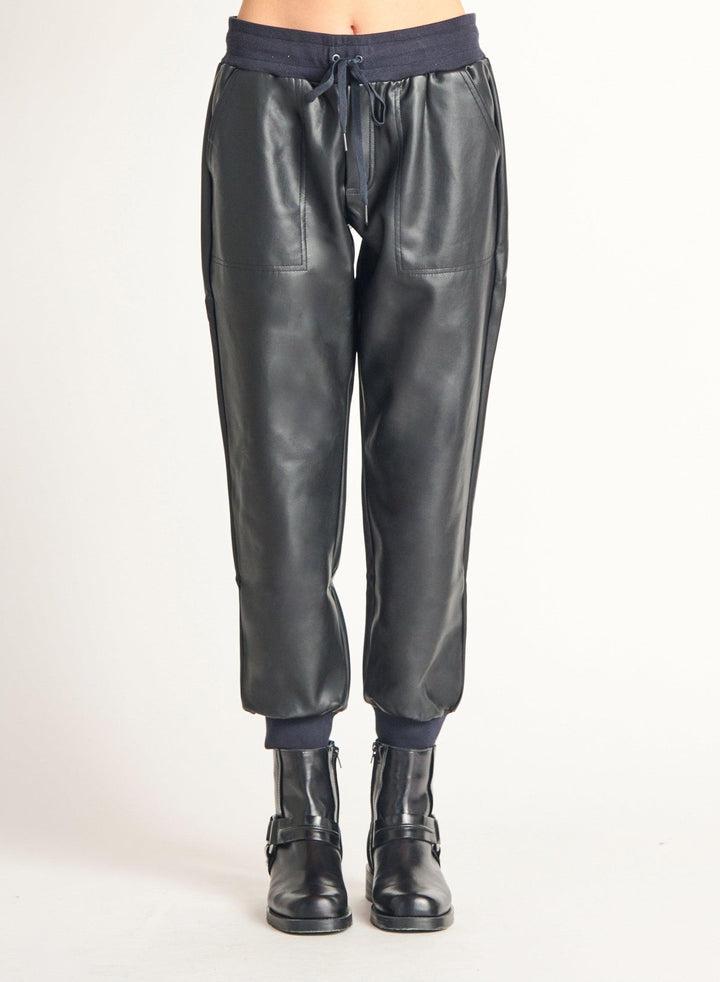 Faux Leather Pocket Joggers Pants Scout and Poppy Fashion Boutique