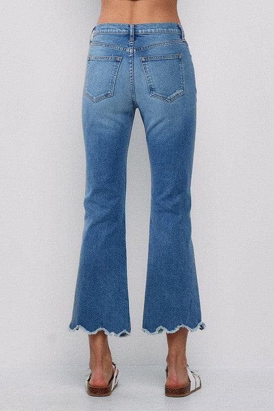 High Rise Comfort Stretch Cropped Flare Jeans Jeans Scout and Poppy Fashion Boutique