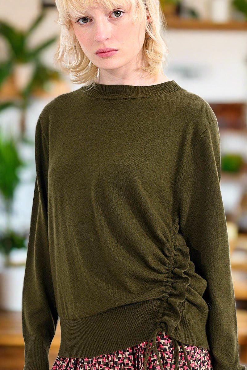 Olive Green Knit Sweater Sweater Scout and Poppy Fashion Boutique