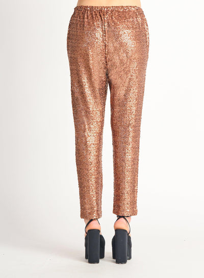 Sequin Joggers Rose Gold Pants Scout and Poppy Fashion Boutique