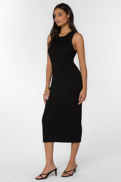 Sleeveless Ribbed Knit Midi Dress Dresses Scout and Poppy Fashion Boutique