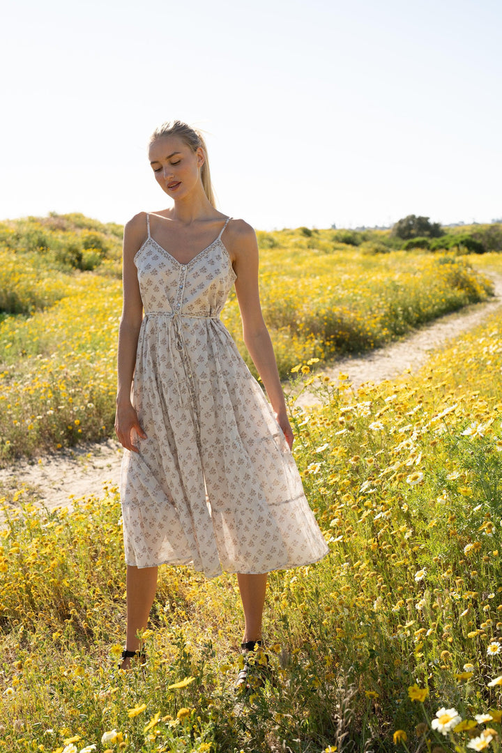 Wildflower Meadows Tiered Midi Dress Dresses Scout and Poppy Fashion Boutique