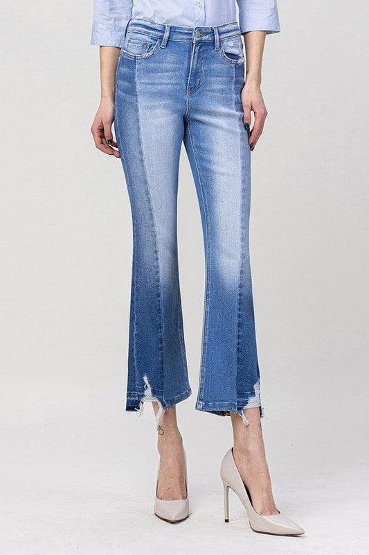 Kick Crop Flare High Rise Jeans  Jeans 