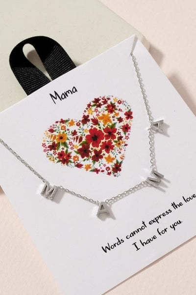 MAMA Charm Necklace  Necklaces 